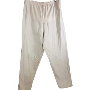 Kathy Ireland Maternity 100% Cotton Khaki Pants 14